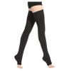 23~32mmHg Unisex Thigh High Medical Compression Stockings for Varicose Veins,Relief Pain,Edema,Leg Shaping(Black-Open Toe,L) view 1