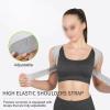 ZYQHMY Back Posture Corrector Adjustable Neck Brace Training Equipment Home Office Man Woman Postura Shoulder Support Correction Belt(Gray,Large) view 2