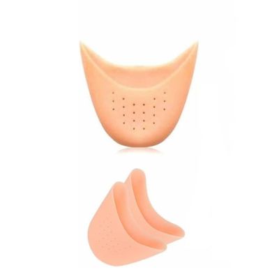 1 Pair Soft Silicone Gel Pointe Ballet Dance Shoe Toe Pads Toe Protector with Breathable Hole One Size Instant Cooling and Soothing Relief Gel Blister Pads Bunion Pads Foot Health