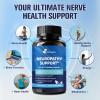 Nerve & Peripheral Neuropathy Support Supplement with 1200mg R-Alpha Lipoic Acid L-Carnitine Vitamin B12 B1 B6 D3 E Folate Lions Mane NAC Magnesium Turmeric - Liver Detox, Antioxidant & Mental Support view 4