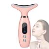 SHJBJRJ 2-in-1 Facial & Neck Relaxation DeviceGentle WarmingAmbient LED LightsSonic MassagePortable Design (Pink) view 1