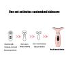 SHJBJRJ 2-in-1 Facial & Neck Relaxation DeviceGentle WarmingAmbient LED LightsSonic MassagePortable Design (White) view 2