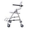 FENOKD Shower Stool Shower Seat Aluminum Alloy Bathroom Elderly Fold Wheeled Bath Chair Pregnant Woman Non-Slip Shower Chair Disabled Bath Stool view 1