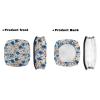 Uacyareni Floral Pattern Rollator Walker Seat and Backrest Covers with Under Seat Storage Bag for Seniors Adults Washable Rollator Walker Accessories 3 Pcs view 2