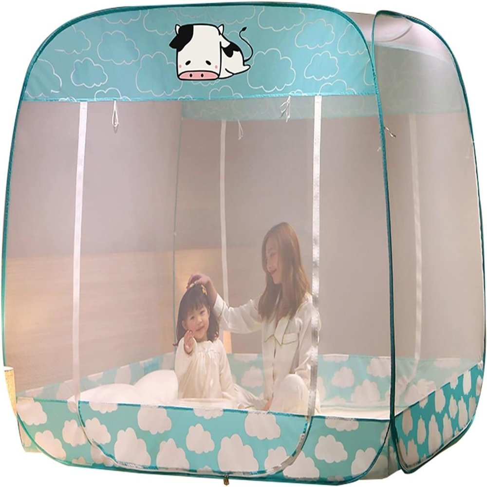 Pop-up Mosquito Net - Outdoor Camping Mosquito Net Tent, Household Single/Double Bed Mosquito Net(120 * 200cm)
