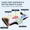 GDSAFS Neck Pillows, Neck Hospitality Collection with Neck Pillow Case, Memory Foam Ergonomic Pillows, Contoured Support Pillows for Side Back Stomach Sleepers (Blue*2) view 3