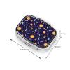 Leakproof Pill Box Fish Oil Organizer Portable Medicine Case Hiking Camping Outdoor Essentials, Space Galaxy Constellation Sun Moon Stars Pattern view 3