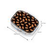 Metal Pill Box AM/PM Compartments Small Medicine Organizer Supplements Case Travel Essential, Fun Food Hotdog Hot Dogs view 3