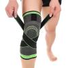 1PC Knee Support Protector Kneepad Kneecap Knee Pads Pressurized Elastic Brace Belt for Running Basketball Volleyball(Green,M) view 2