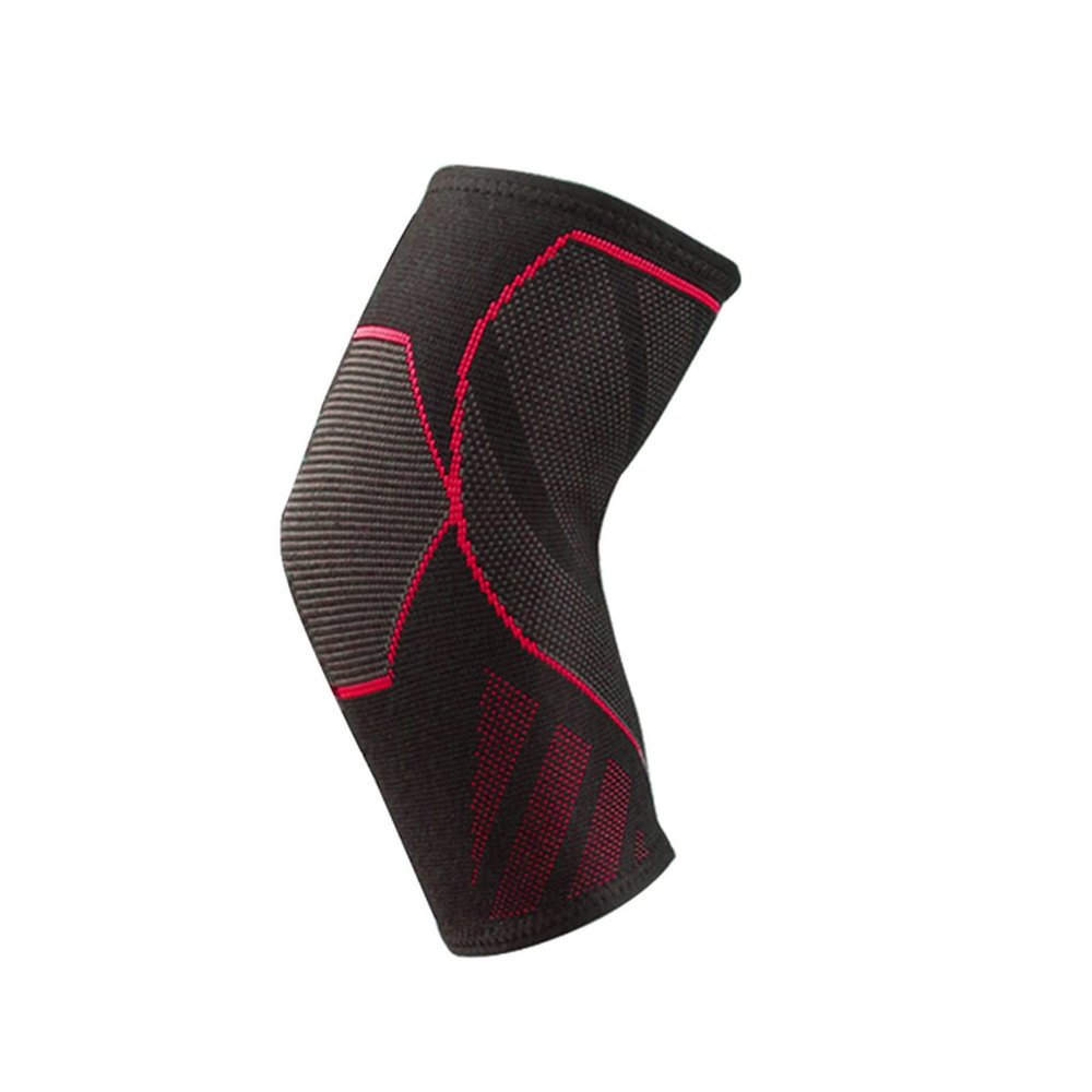 1 PC Compression Elbow Support Pads Elastic Brace for Men Women Basketball Volleyball Fitness Protector Arm Sleeves(1 Piece Red,XL)