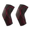 1 PC Compression Elbow Support Pads Elastic Brace for Men Women Basketball Volleyball Fitness Protector Arm Sleeves(2 Pieces Red,XL) view 1
