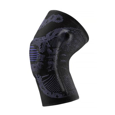 1Pc Compression Knee Support Sleeve Protector Elastic Knee Pads Arthritis Brace Springs Gym Sports Basketball Volleyball Running(Black Purple,M)