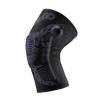 1Pc Compression Knee Support Sleeve Protector Elastic Knee Pads Arthritis Brace Springs Gym Sports Basketball Volleyball Running(Black Purple,M)