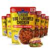 Old Hacienda BBQ Flavored Chicken | 100% Shredded Seasoned Chicken with Sauce | Fully Cooked & Ready to Eat | 26g Protein | No Preservatives or Artificial Flavors | BPA Free Pouch | Pack of 6-8oz view 1