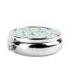 Travel Pill Dispenser, Round Small Organizer, Metal Case for Medicine, Pocket Purse Container for Camping Trips, Flowers Floral Horse Couple Art view 3