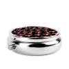 Mini Pill Case, Round Compact Organizer, Portable Holder for Supplements, Travel Pill Box Purse Carry for Students, Breast Cancer Awareness Ribbons Pink view 3