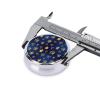 Round Pill Holder, Waterproof Organizer Case, Compact Travel Pill Box for Vitamins, Pocket Purse Use for Seniors, Purple Blue Gold Royal Crown view 4