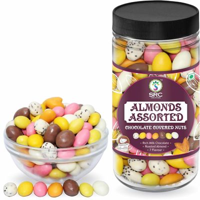 Chocolate Covered Almonds and Nuts Mix Pack, 7 Flavors, 230g, Pack of 2