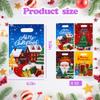 FUULOXE 60 Pcs Christmas Gift Bags with Handles Merry Christmas Treat Bag for Holiday Goody Snack Gift Bags Bulk Party Decoration Supplies Favors view 3