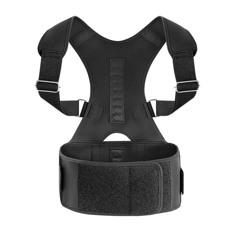 ZYQHMY Posture Corrector for Back Support Adjustable Shoulder Posture Brace for Men And Women(D,X-Large)