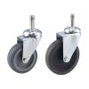 4pc 3/4/5 Inch TPR Insert Rod Caster Wheels Universal 360 Degree Rotary Bar Castors Concurrent Capacity for Shopping Carts,Furniture,Dolly,Workbench(Universal,4pcs - 3 Inch) view 1