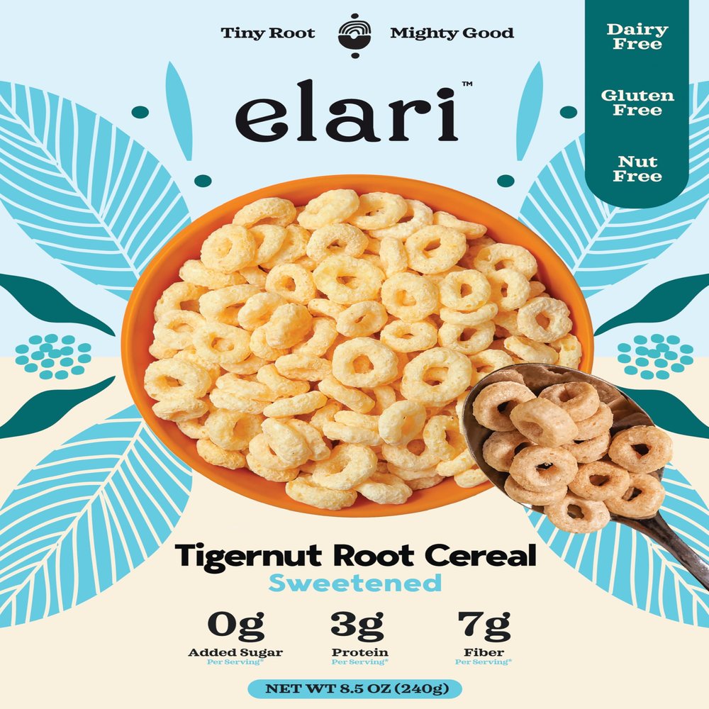 Elari Tigernut Root Original Cereal, 8.5 oz, Gluten-Free, No Added Sugar (1 Pack, Sweetened)