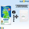 Maseca Maiz Azul Instant Corn Masa Flour Gluten Free Kosher Halal 2 lb Bags 6 Pack + 2 Storage Reusable Bags by KOOL8SHOP Infinite Deals view 3