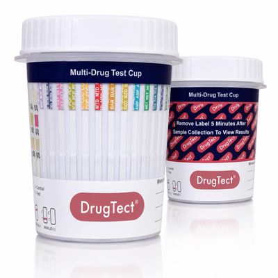 DrugTect At Home 14 Panel Drug Test Cup with 6 ADL Checks - 5 Pack
