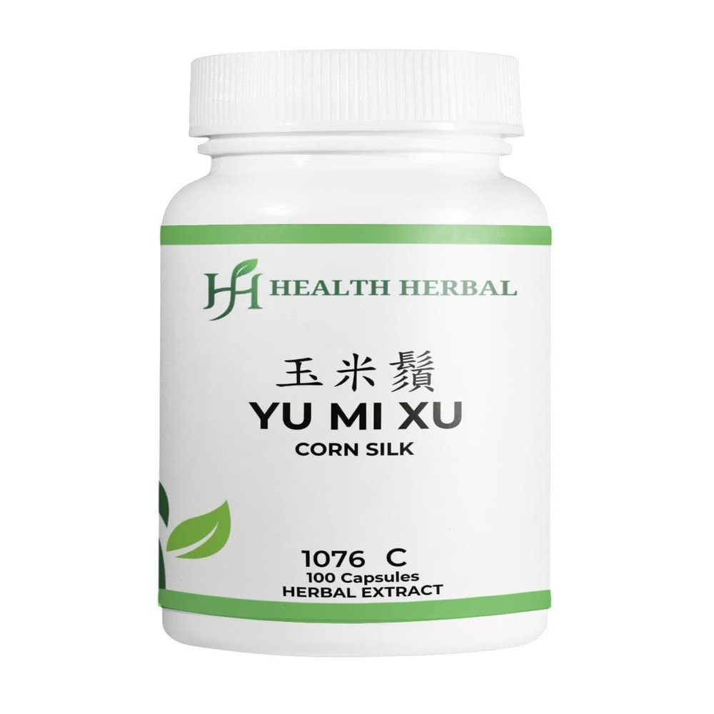 Health Herbal - HH1076C Yu Mi Xu/Corn Silk, 100 Capsules/Bottle, 2 Bottles