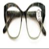 V.W.E. Women Cateye Progressive Clear Bifocal Reading glasses - No Line or Bubble - Zero Power on Top (Mica Green, 4.00, x) view 1