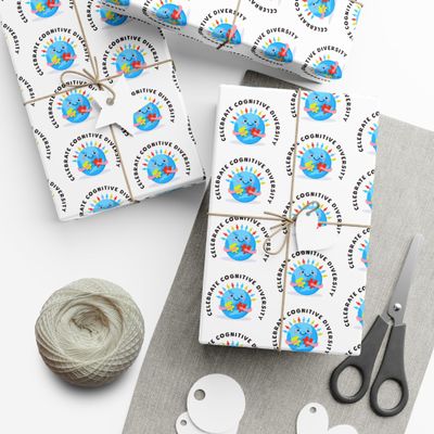 Autism Gift Wrap Paper, Neurodiversity Wrapping Paper, Autistic Child, Cognitive Diversity Gift Wrap, Autism Advocate
