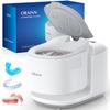 30W Ultrasonic Retainer Cleaner Machine,IPX7 Waterproof Dental Cleaning Pod,45kHz Denture Dome With UV Light,3 Modes, Digital Timer for Night Guard, Mouth Guard, Braces with 230ml Tank(Grey) view 1