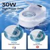 30W Ultrasonic Retainer Cleaner Machine,IPX7 Waterproof Dental Cleaning Pod,45kHz Denture Dome With UV Light,3 Modes, Digital Timer for Night Guard, Mouth Guard, Braces with 230ml Tank(Grey) view 2