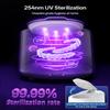 30W Ultrasonic Retainer Cleaner Machine,IPX7 Waterproof Dental Cleaning Pod,45kHz Denture Dome With UV Light,3 Modes, Digital Timer for Night Guard, Mouth Guard, Braces with 230ml Tank(Grey) view 4