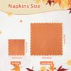 100 Pcs Terracotta Napkins Scalloped Edged Dessert Cocktail Napkins Folded 5 x 5 Inches Disposable Napkins for Dinner Wedding Birthday Party view 3