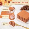 100 Pcs Terracotta Napkins Scalloped Edged Dessert Cocktail Napkins Folded 5 x 5 Inches Disposable Napkins for Dinner Wedding Birthday Party view 4