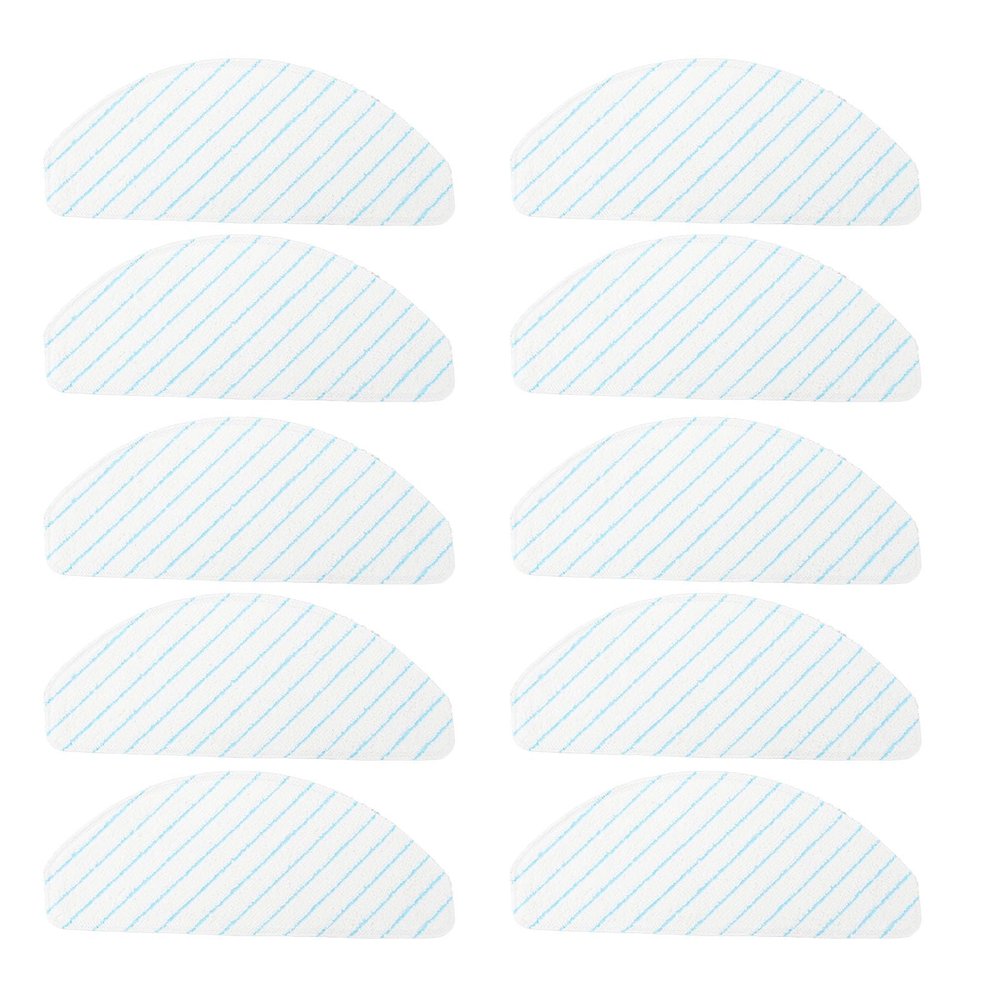 10pcs Sweeping Robot Disposable Mop Microfiber High Absorption Replacement Mopping Cloths for Ecovacs Deebot N10+ / T8 / T8+/ T8 AIVI/ N8/ N8 Pro/ N8 Pro+/OZMO T8 AIVI T8 Max T9 Power/Max