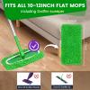 15Pcs Reusable Microfiber Mop Pads Compatible with Sweeper Mop, Replacement Wet Mopping pad Refills & Washable Dry Sweeping Cloths for Surface/Hardwood Floor Cleaning view 2