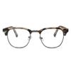 2SeeLife Premium Half Rim Reading Glasses Women & Men - Fits all Face Shapes, Metal & Sturdy Readers, Spring Hinges, Beige Tortoise, +2.00 view 1