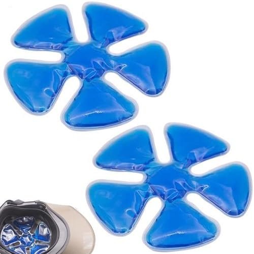 2Pcs Cooling Hat Insert, Hats ICES Pack, Hard Hat Cooling Pad, Reusable Gel Ice Packs for Hats, Helmet Ice Pack for Catcher Helmets, Outdoor Sport, Equestrian Riding