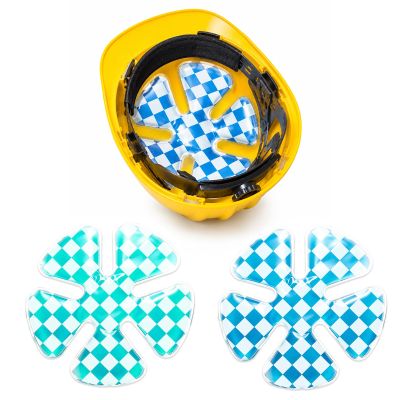 Reusable Cooling Gel Ice Packs for Hats, Adjustable Cold Therapy Headband Inserts for Hard Hats & Sun Hats, 4-Hour Relief for Construction Workers, Migraines & Heat Stroke Prevention, 2 Pack