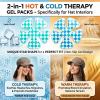 Reusable Cooling Gel Ice Packs for Hats, Adjustable Cold Therapy Headband Inserts for Hard Hats & Sun Hats, 4-Hour Relief for Construction Workers, Migraines & Heat Stroke Prevention, 2 Pack view 2