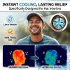 Reusable Cooling Gel Ice Packs for Hats, Adjustable Cold Therapy Headband Inserts for Hard Hats & Sun Hats, 4-Hour Relief for Construction Workers, Migraines & Heat Stroke Prevention, 2 Pack view 4