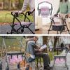 Walker Covers for Seat and Backrest Christmas Light Rollator Rollator Bag Under Seat Walker Replacement Medical Basket for Seniors Christmas Decorations view 2