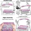 Walker Covers for Seat and Backrest Christmas Light Rollator Rollator Bag Under Seat Walker Replacement Medical Basket for Seniors Christmas Decorations view 3
