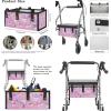 Walker Covers for Seat and Backrest Christmas Light Rollator Rollator Bag Under Seat Walker Replacement Medical Basket for Seniors Christmas Decorations view 4