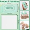 Vabrloy 300 Pack Wet Wipes Individually Wrapped, Personal Cleansing Wipe, Aloe Vera Hand Wipes for Homeless, Travel Size Body Wipe for Restaurant, Wedding, Barbecue, Green view 2