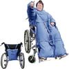 Luxury Wheelchair Blanket, Fleece-Lined Wheelchair Cosy Cover Waterproof Rain Cover Fit for Manual and Powered Wheelchairs view 1
