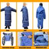 Luxury Wheelchair Blanket, Fleece-Lined Wheelchair Cosy Cover Waterproof Rain Cover Fit for Manual and Powered Wheelchairs view 3