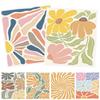 InIsaJace Boho Floral Swedish Dishcloths for Kitchen, 6PCS Retro Groovy Swedish Dish Cloths Gift Set, Reusable Absorbent Cellulose Sponge Dish Towel for Home Cleaning(7.8 X 7 Inches) view 1